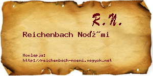 Reichenbach Noémi névjegykártya